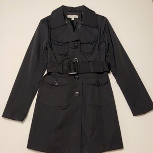 New York & Company Black trench coat. Size Small